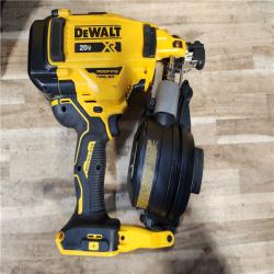 HOUSTON LOCATION - AS-IS DEWALT 20V MAX Lithium-Ion 15-Degree Electric Cordless Roofing Nailer Kit