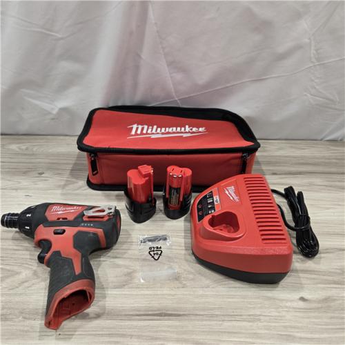 AS-IS Milwaukee 2401-22 - M12 12V Cordless Screwdriver Kit