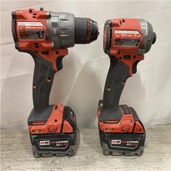 AS-IS Milwaukee FUEL 18V Lithium-Ion Brushless Cordless Hammer Drill and Impact Driver Combo Kit