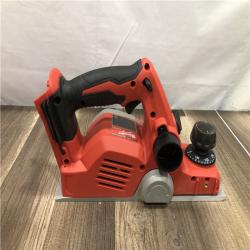 AS-IS Milwaukee M18 18V Lithium-Ion Cordless 3-1/4 in. Planer (Tool-Only)