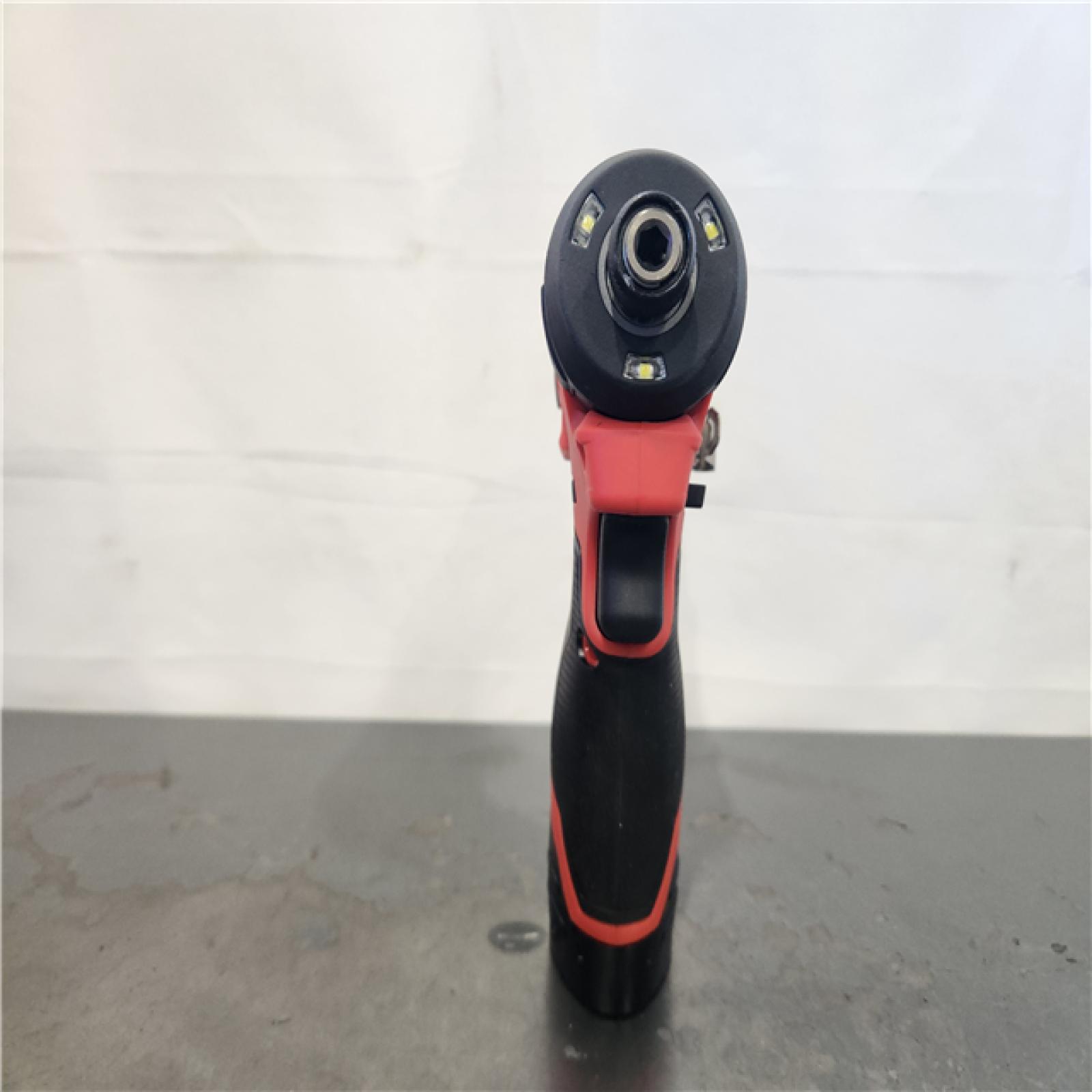 AS-IS- Milwaukee M12 FUEL 12-Volt Lithium-Ion Brushless Cordless 1/4 in. Hex Impact Driver Compact Kit