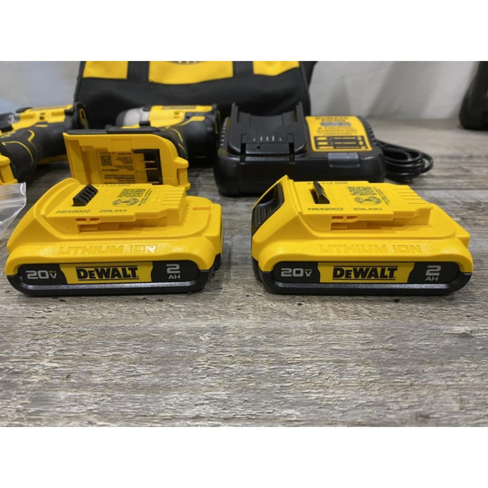 AS-IS DEWALT ATOMIC 20-Volt MAX Lithium-Ion Cordless (2-Tool) Combo Kit