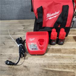 HOUSTON LOCATION - AS-IS MILWAUKEE M12 4 TOOL COMBO KIT