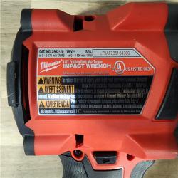 HOUSTON LOCATION - AS-IS Milwaukee M18 18V Fuel 1/2  Mid-Torque Impact Wrench Cordless Lithium-Ion Brushless with Friction Ring 2962-20 (TOOL ONLY)