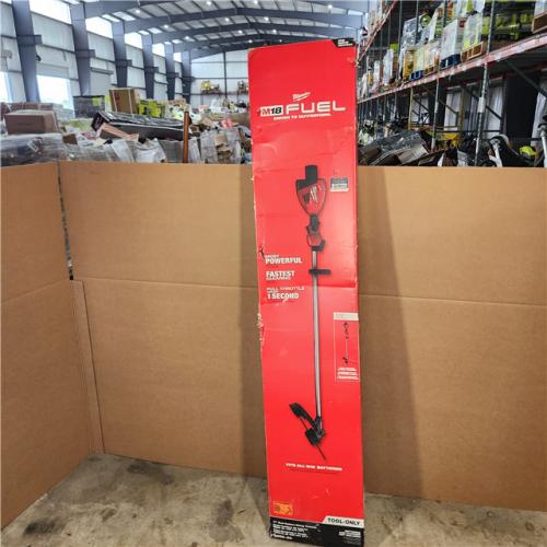 Houston location- AS-IS Milwaukee M18 FUEL 17 Dual Battery String Trimmer Appears in new condition (TOOL-ONLY)