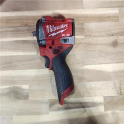 HOUSTON LOCATION - AS-IS M12 FUEL 12V Li-Ion Brushless Cordless Stubby 3/8 in. Impact Wrench Kit W/(1) 5.0 Ah High Output Battery