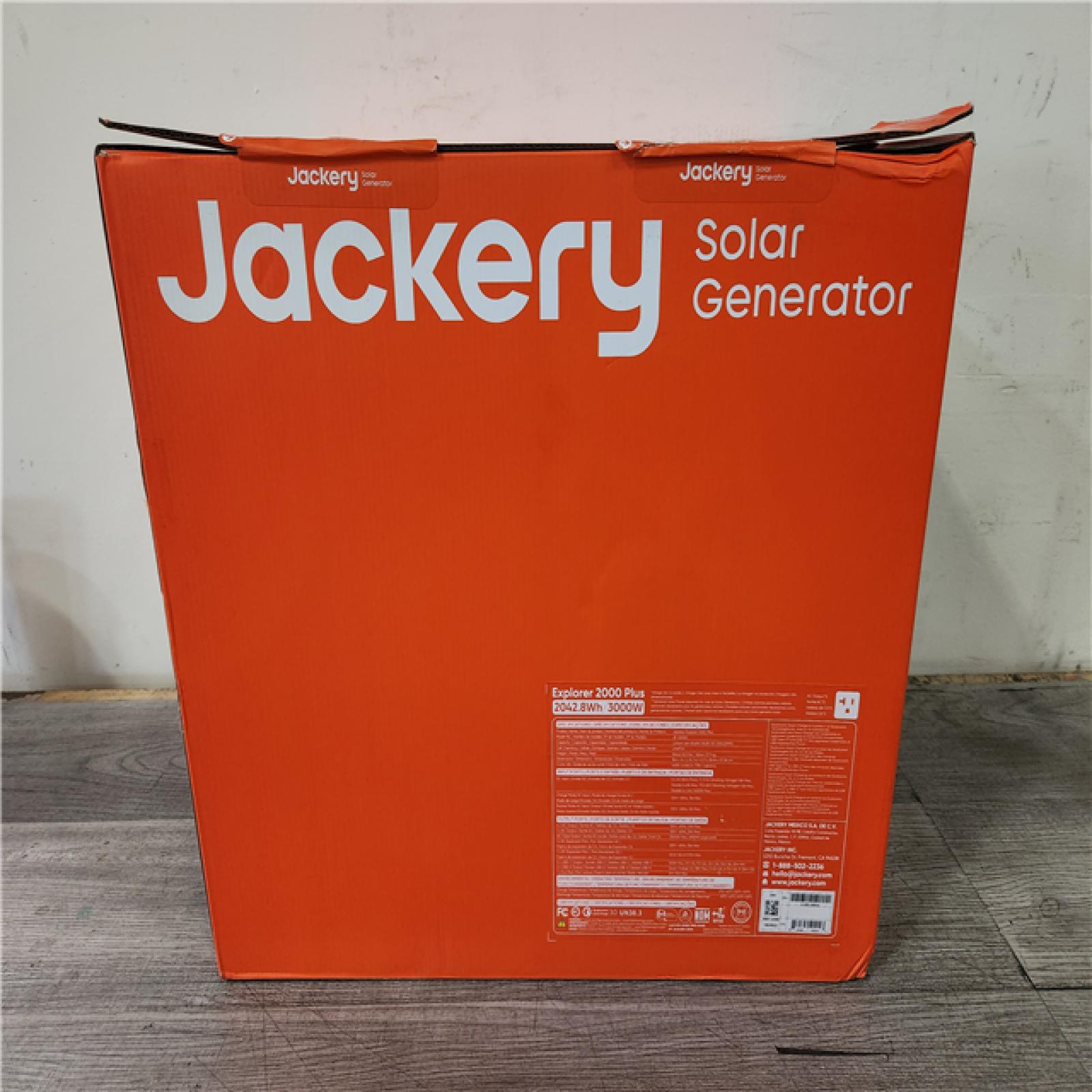 Phoenix Location NEW Jackery Solar Generator Explorer 2000 Plus 2042.8Wh/ 3000W Model No. Je-2000C (SEALED)