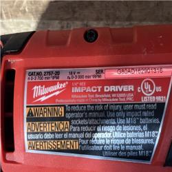Houston Location AS-IS Milwaukee M18 FUEL ONE-KEY 18-Volt Lithium-Ion Brushless Cordless 1/4 in. Hex Impact Driver (Tool-Only)
