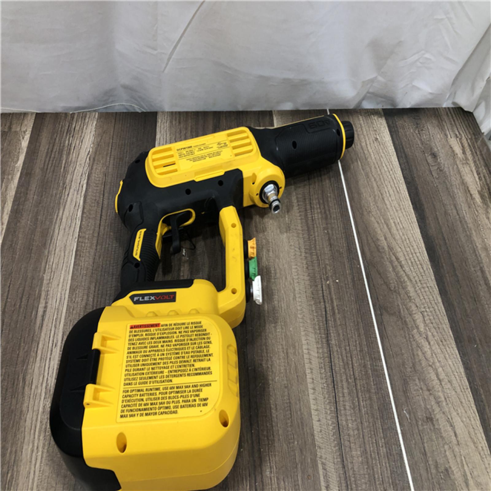 AS-IS DEWALT FLEXVOLT 60V MAX 1000 PSI 1.0 GPM Cold Water Cordless Battery Power Cleaner (Tool Only)