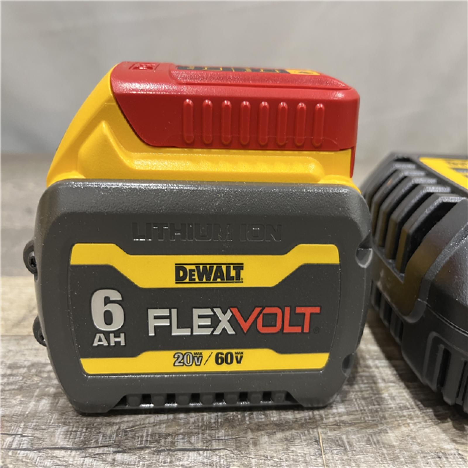 AS-IS DEWALT FLEXVOLT 20V/60V MAX Lithium-Ion 6.0Ah Battery Pack with Charger