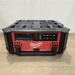 AS-IS Milwaukee Lithium-Ion Cordless PACKOUT Radio/Speaker with Built-In Charger