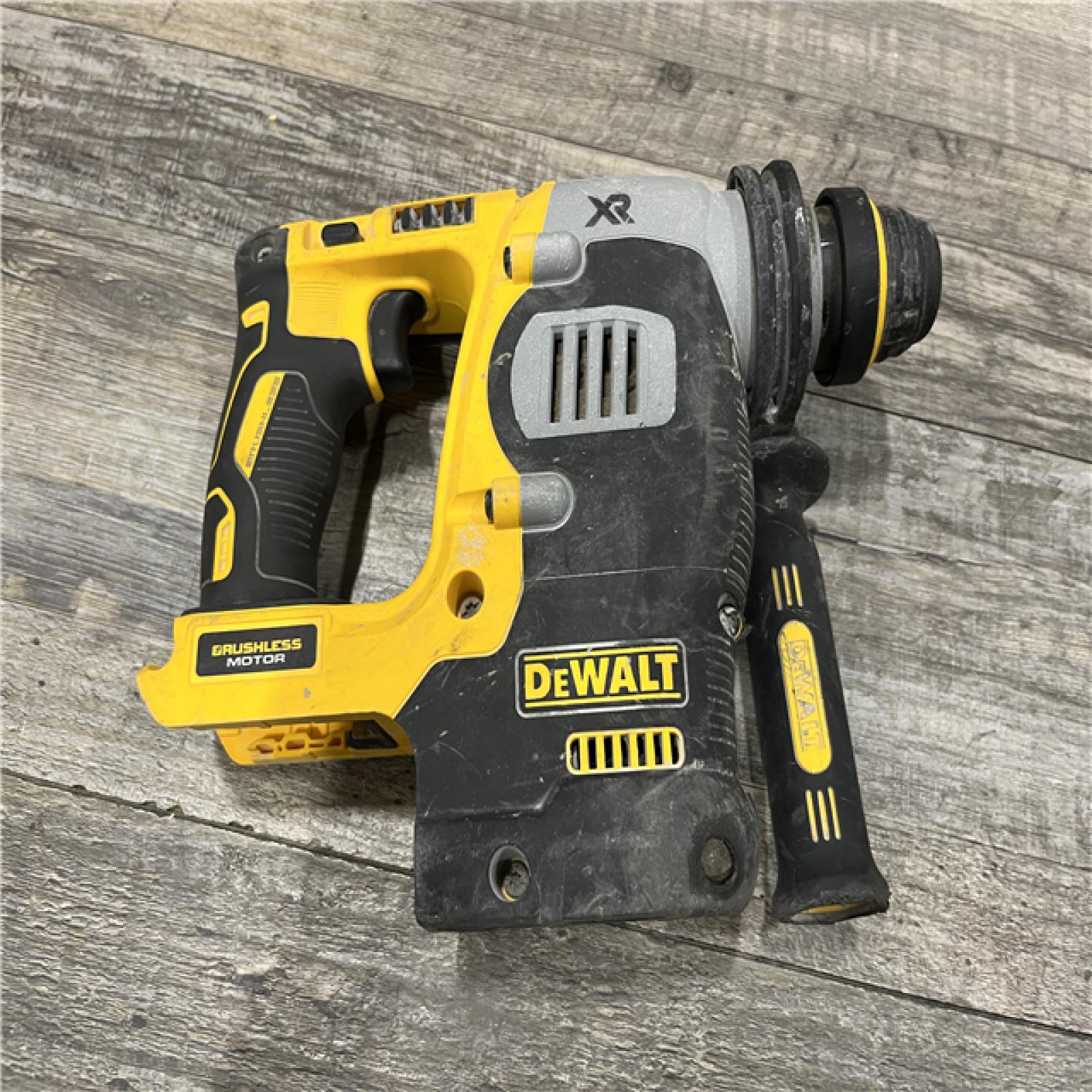 AS-IS DEWALT 20V MAX XR Cordless Brushless 1 in. SDS Plus L-Shape Rotary Hammer (Tool Only)