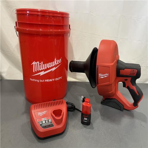 AS-IS - Milwaukee M12 12-V Lithium-Ion Cordless Drain Snake Auger Kit