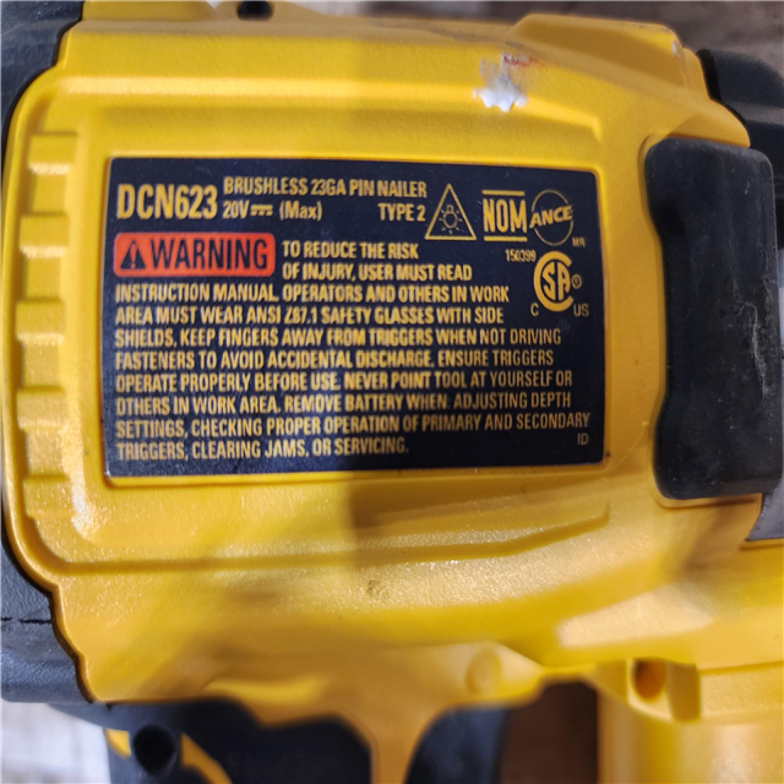 HOUSTON LOCATION - AS - IS DEWALT ATOMIC 20V MAX Lithium Ion Cordless 23 Gauge Pin Nailer (Tool Only)