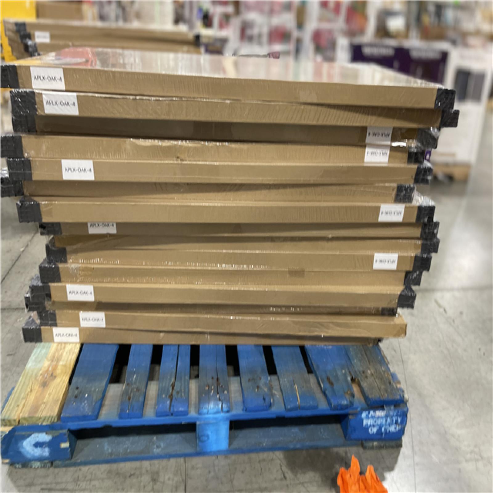 DALLAS LOCATION -  sunwings Natural Oak 2/5 in. x 1.96 ft. x 3.93 ft. Wood Slat Acoustic Panels 3D Decorative Wall Paneling (31 sq. ft./Case)PALLET-(15 CASES)