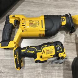 AS-IS DEWALT 20-Volt Max Lithium-Ion 10-Tool Cordless Combo Kit with Two 2.0 Ah Batteries  Charger and 2 Bags