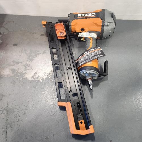 AS-IS- Ridgid 21-Degree 3-1/2 in. Round-Head Framing Nailer (New Open Box)