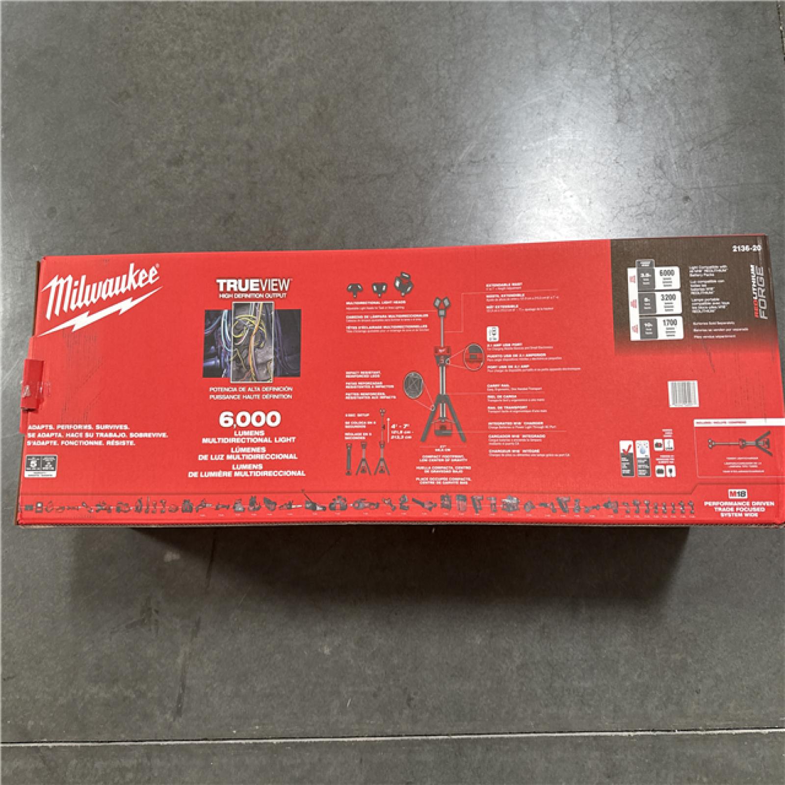 California NEW Milwaukee Rocket Tower Light/Charger (Tool Only)