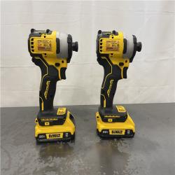 AS-IS-  DEWALT ATOMIC 20-Volt MAX Lithium-Ion Cordless Combo Kit (2-Tool) with (2) 2.0Ah Batteries, Charger and Bag