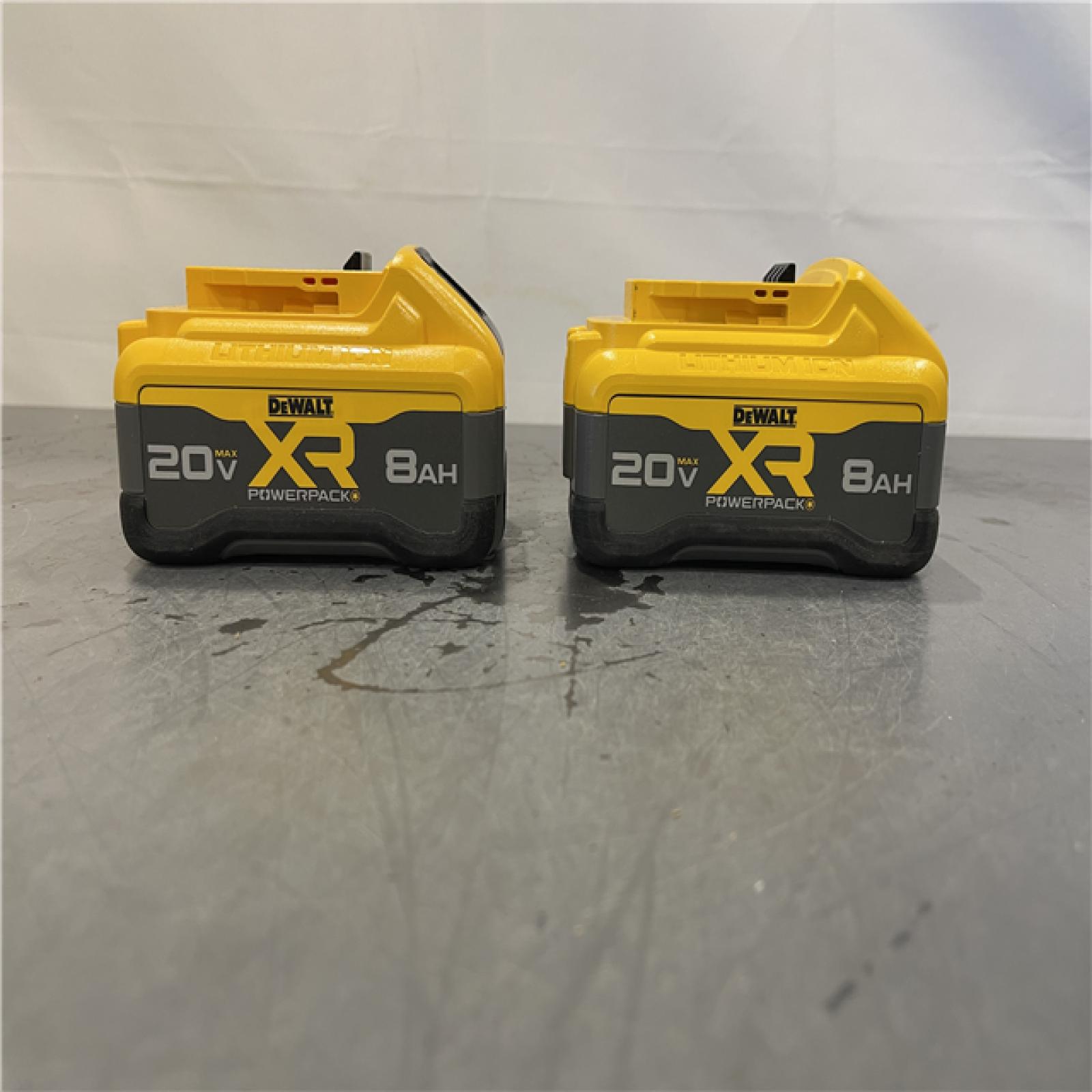 AS-IS - DEWALT 20V MAX XR Lithium-Ion 8.0 Ah Battery Pack (2-Pack)