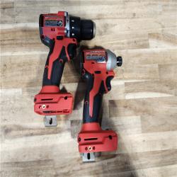 HOUSTON LOCATION - AS-IS Milwaukee 18V Lithium-Ion Brushless Cordless Compact Drill/Impact Combo Kit