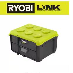 NEW! - RYOBI LINK 2-Drawer Modular Tool Box (3 UNITS)