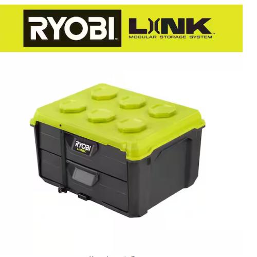NEW! - RYOBI LINK 2-Drawer Modular Tool Box (3 UNITS)