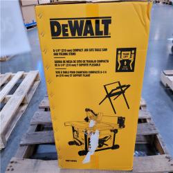 CALIFORNIA AS-IS DEWALT 8-1/4 (210mm) COMPACT JOB SITE TABLE SAW AND FOLDING STAND