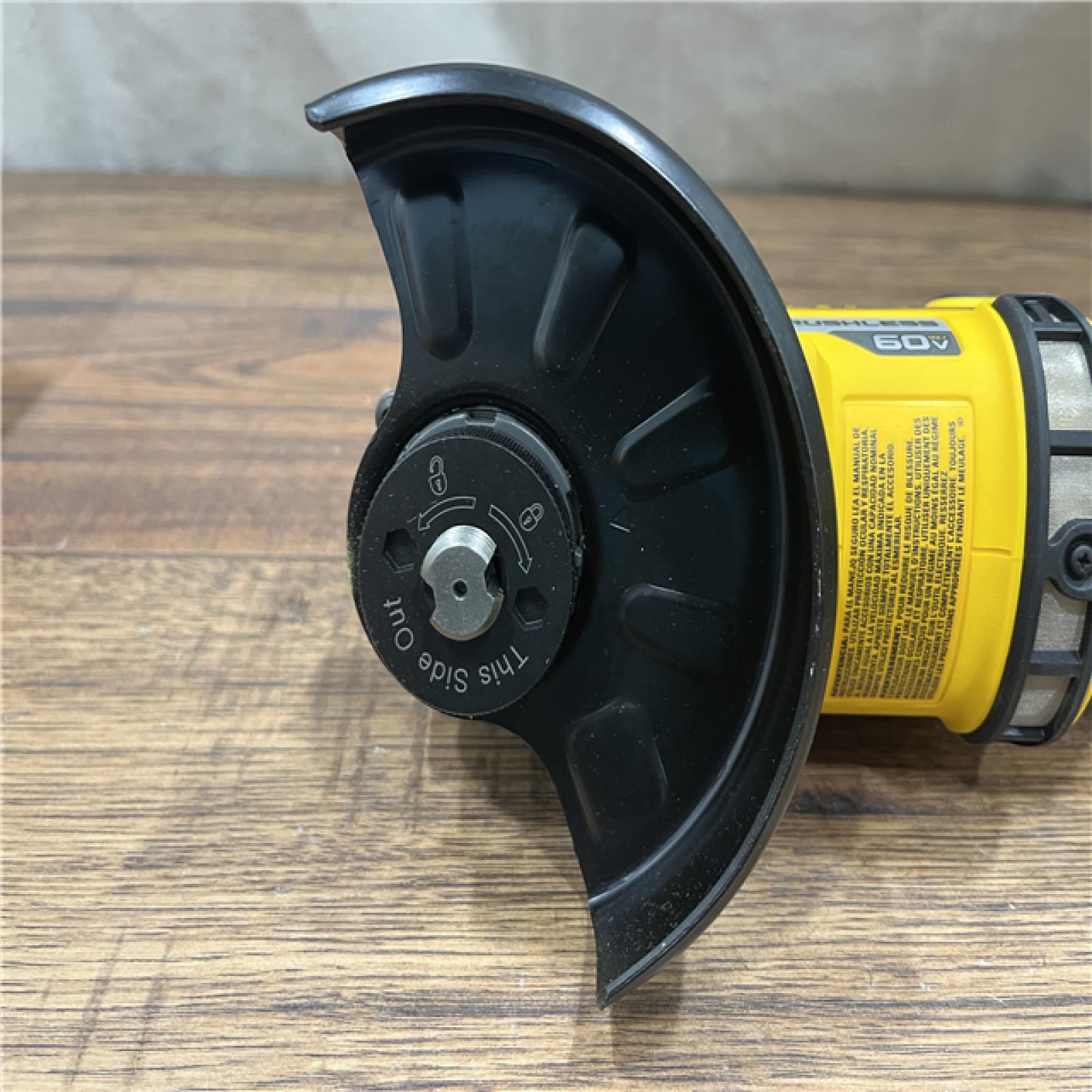 AS-IS DEWALT 60V MAX Cordless Brushless 4.5 in. to 6 in. Small Angle Grinder with Kickback Brake (Tool Only)