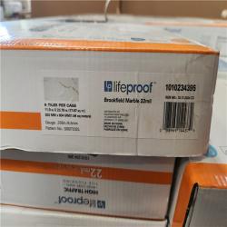 Phoenix Location NEW Lifeproof Brookfield Marble 22 MIL x 11.9 in. W x 23.8 in. L Click Lock Waterproof Vinyl Tile Flooring (407 sqft/23 case)