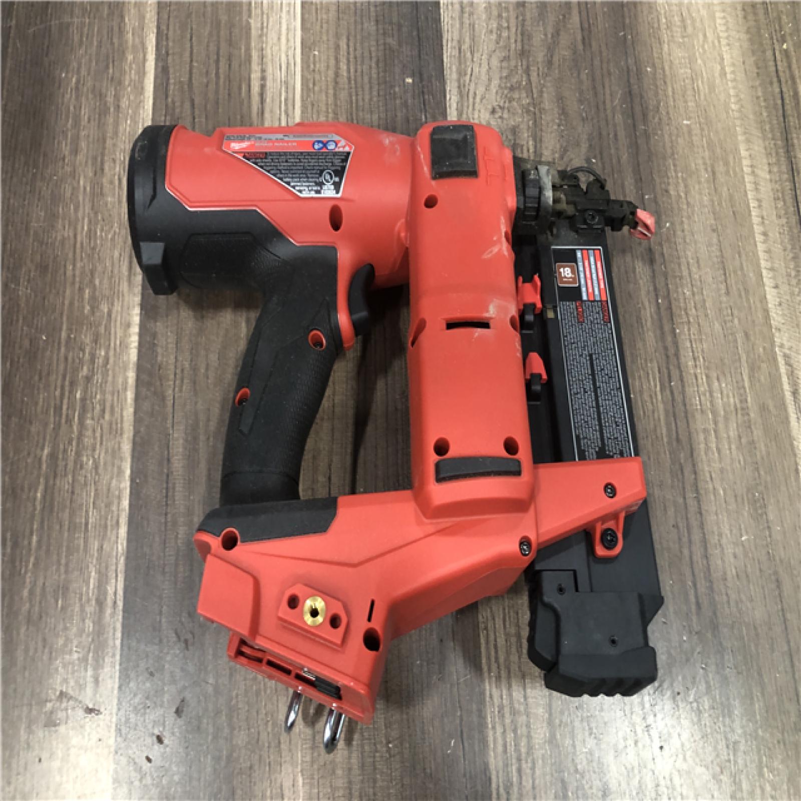 AS-IS Milwaukee FUEL 18-Volt Lithium-Ion Brushless Cordless Gen II 18-Gauge Brad Nailer (Tool-Only)