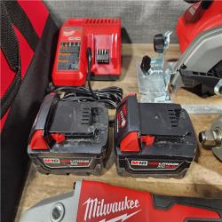 HOUSTON LOCATION - AS-IS Milwaukee M18 18-Volt Lithium-Ion Cordless Combo Kit (7-Tool) with (2) Batteries  Charger  and Tool Bag