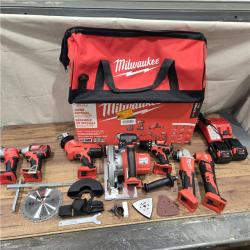 GOOD- Milwaukee M18 18-Volt Lithium-Ion Cordless Combo Kit 7-Tool with 2-Batteries, Charger and Tool Bag