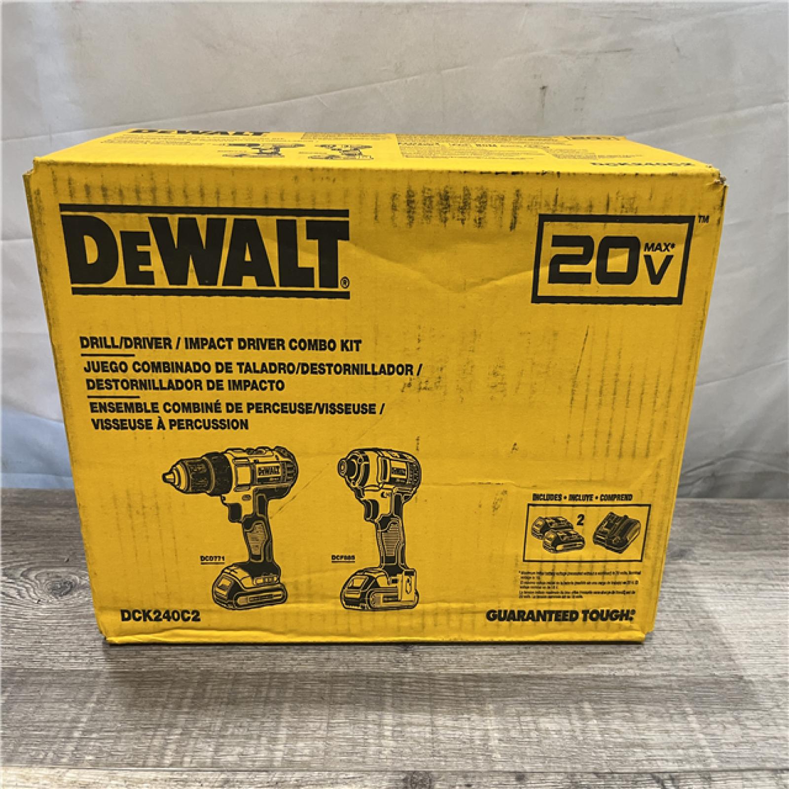 NEW - DEWALT 20V MAX Cordless Drill/Impact 2 Tool Combo Kit