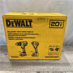 NEW - DEWALT 20V MAX Cordless Drill/Impact 2 Tool Combo Kit