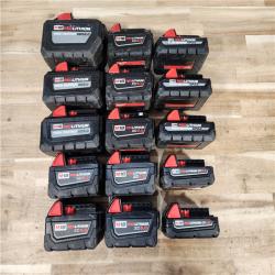 HOUSTON LOCATION - AS-IS MILWAUKEE BATTERY PACK QTY - 15
