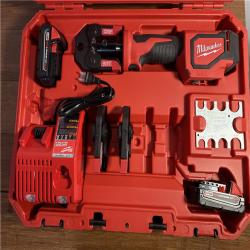 Phoenix- AS-IS Milwaukee M18 Short Throw Press Tool Kit with PEX Crimp Jaws  Includes (2) Batteries  Charger & Hard Case; Appears in Like New Condition