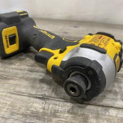 AS-IS DEWALT ATOMIC 20V MAX Cordless Brushless Compact 1/4 in. Impact Driver (Tool Only)