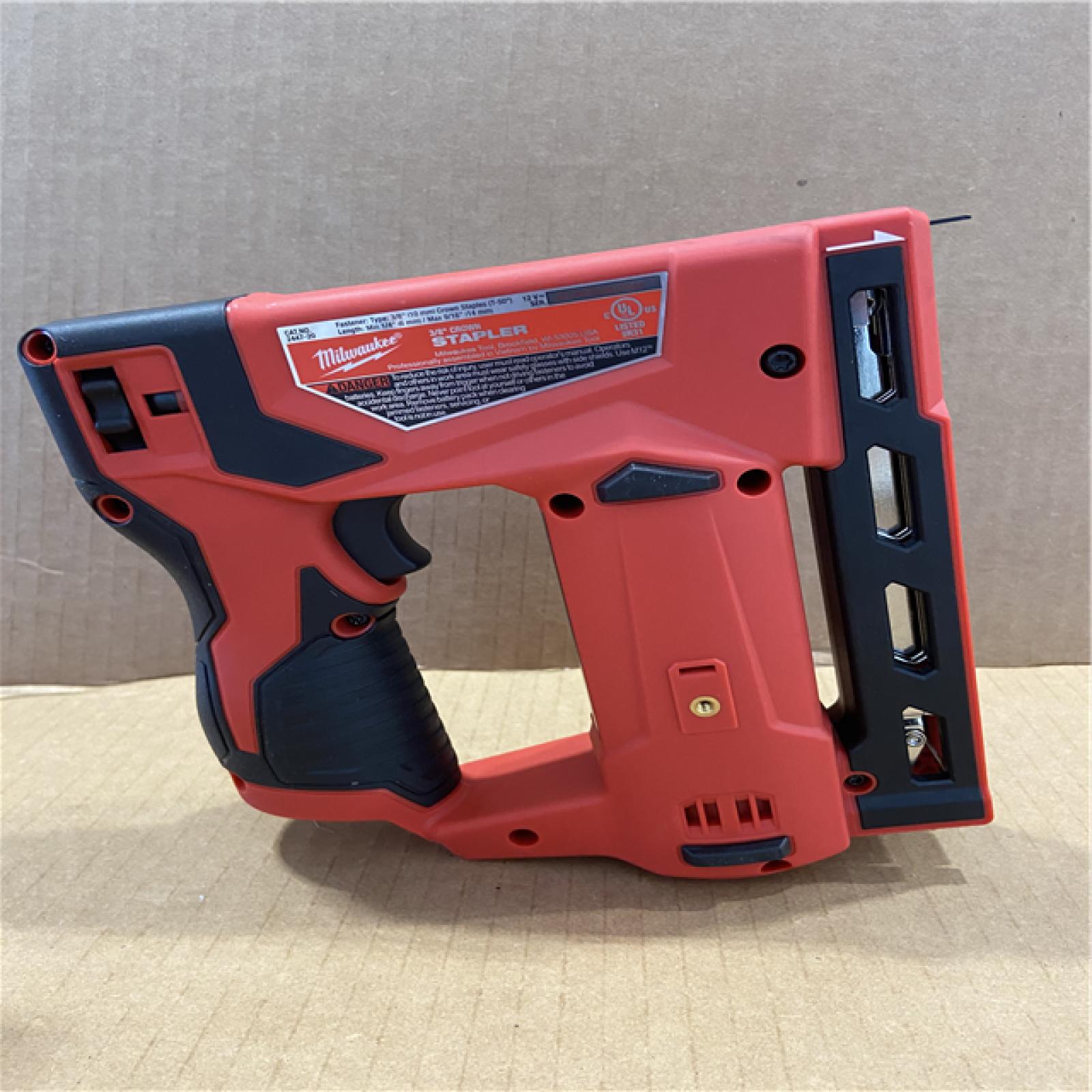 AS-IS Milwaukee M12 3/8  Crown Stapler (Tool Only)