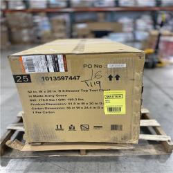 DALLAS LOCATION- HUSKY 52 in. W x 20in. D 6-DRAWER TOOL CHEST IN MATTE ARMY GREEN