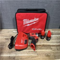Houston Location AS-IS Milwaukee FUEL SURGE 12V Lithium-Ion Brushless Cordless 1/4 in. Hex Impact Driver Compact Kit