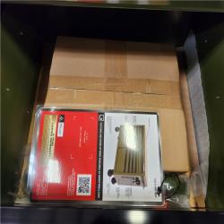 Phoenix Husky 46 in. W x 18.1 in. D 9-Drawer Army Green Mobile Workbench Cabinet with Solid Wood Top
