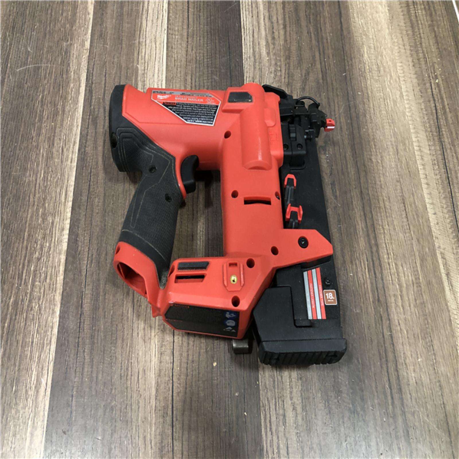 AS-IS Milwaukee FUEL 12-Volt Lithium-Ion Brushless Cordless 18-Gauge 1-1/2 in. Compact Brad Nailer (Tool Only)