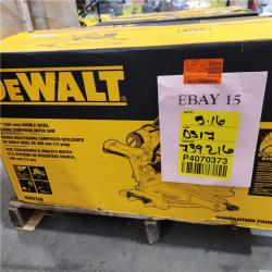 AS-IS  DEWALT 12 Double Bevel Sliding Compound Miter Saw