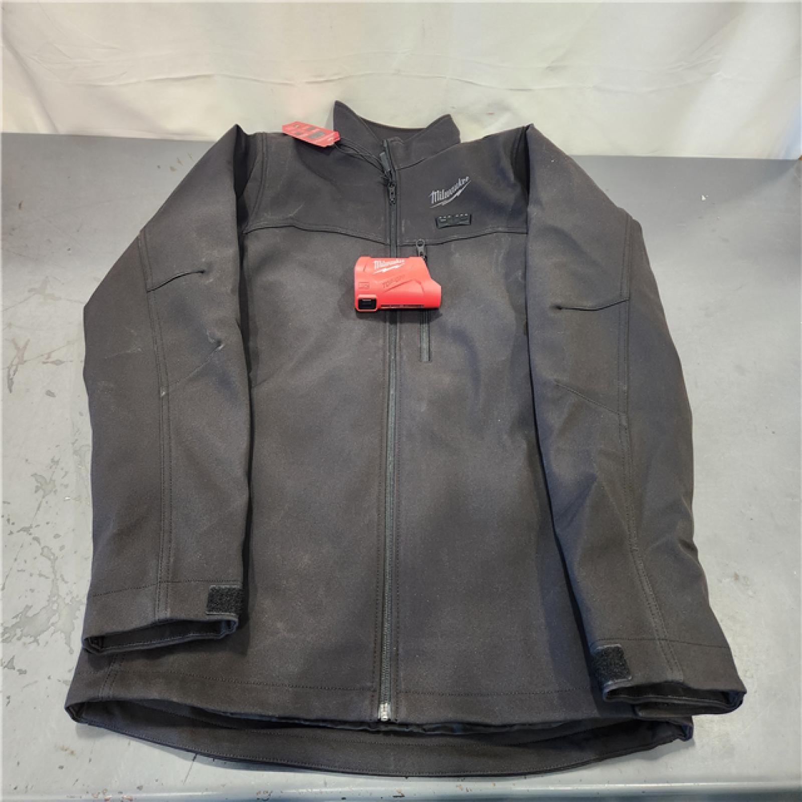 AS-IS- Men's Medium M12 12V Lithium-Ion Cordless TOUGHSHELL Black Heated Jacket (Jacket and Charger/Power Source Only)