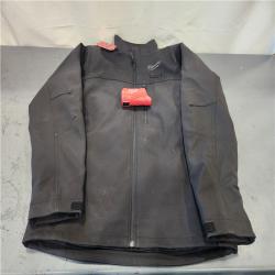 AS-IS- Men's Medium M12 12V Lithium-Ion Cordless TOUGHSHELL Black Heated Jacket (Jacket and Charger/Power Source Only)