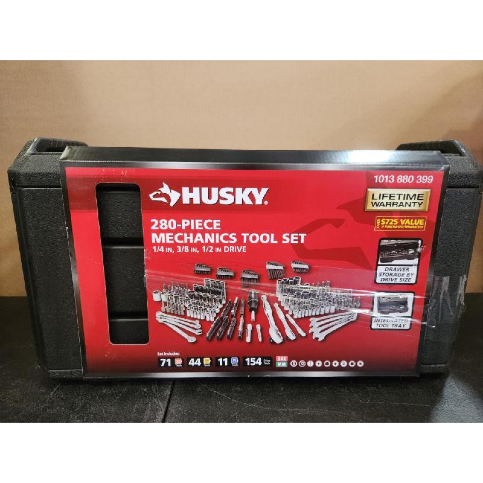 Phoenix NEW Husky 280-Piece SAE/Metric Mechanics Tool Set with Tool Box
