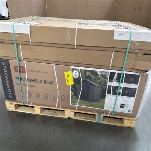 California NEW KETER Stronghold 10 x 15 Shed  Includes (2) 3.5ft Extension Kits