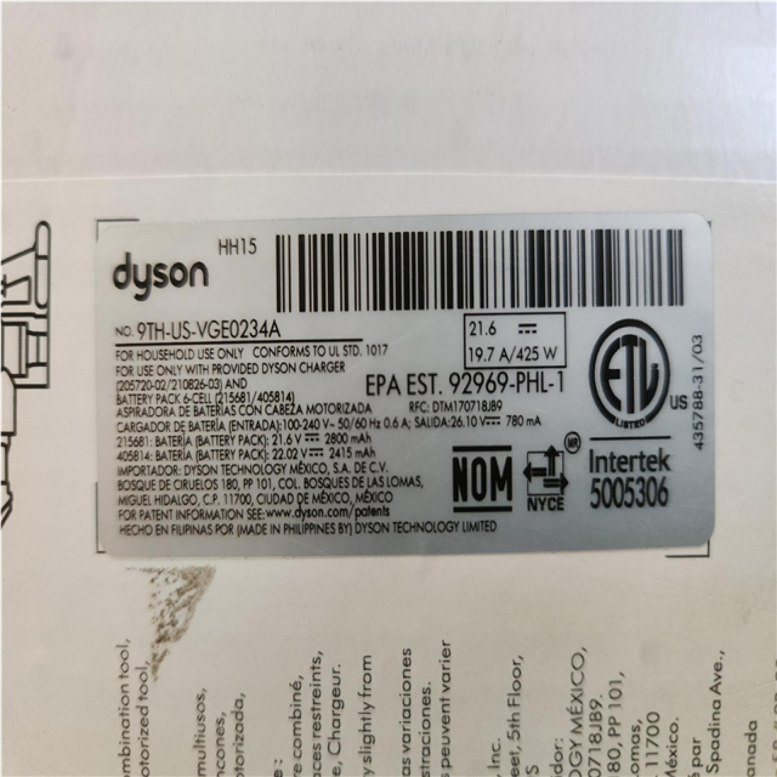 Phoenix USED Dyson Car+Boat Bagless Cordless Washable Filter Handheld Vacuum for Multi-Surfaces (Vacuume Only)