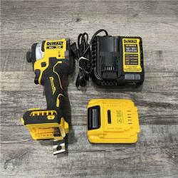 AS-IS DEWALT 20V MAX XR Lithium-Ion Brushless Cordless 3-Speed High Torque 1/4 in. Impact Driver Kit